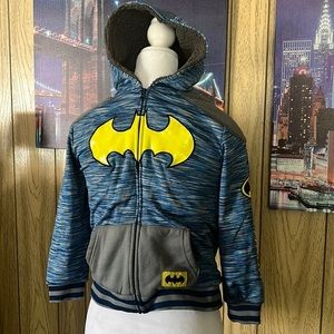 Batman Kids Jacket with Blue and Gray Design